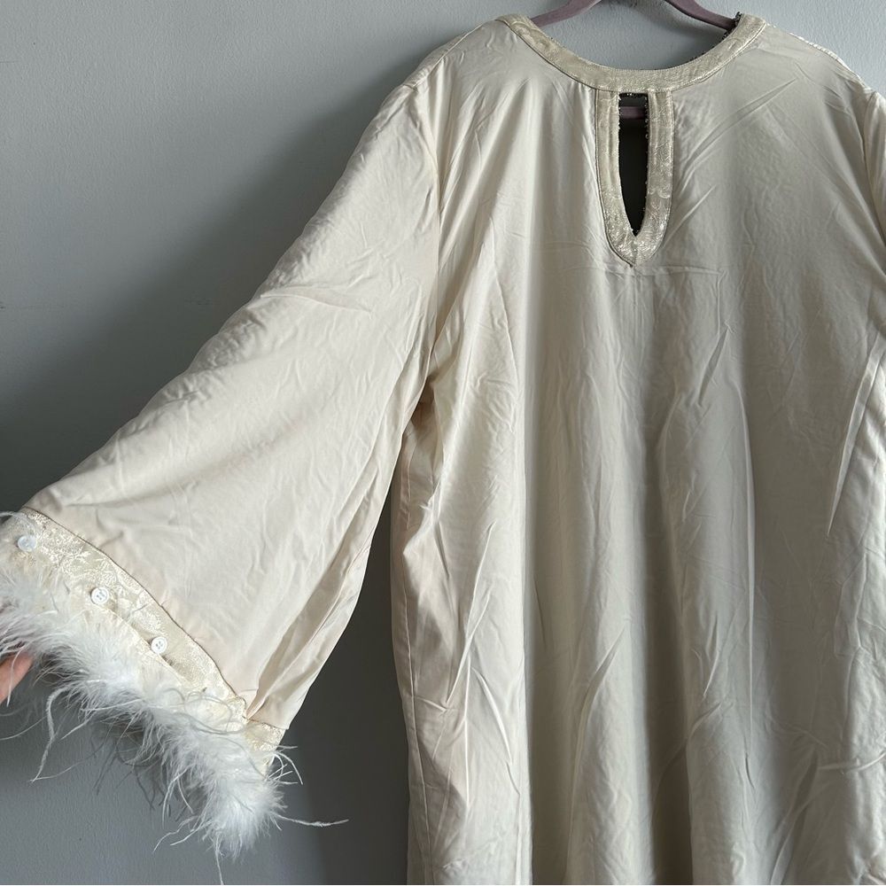 NWT RICHRADIQS Dazzling Sequined Feather Cuff Dress - Picture 13 of 16